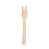 Birch Fork Disposable Wooden Fork Eco-friendly Compostable Fork Wooden Cutlery Natural Biodegradable-10pack*100pcs/carton