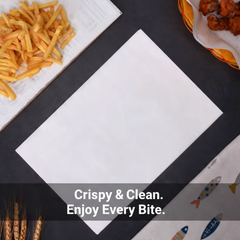 Eco-Friendly 40gsm White Greaseproof Paper Roll, Oil Proof, Microwave Safe, Disposable Food Wrapping Paper for Bakery & Restaurant