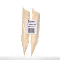 3.3″ Eco-Friendly Biodegradable Disposable Wooden Cone Food Containers Wooden Hand Rolled Sushi Containers-10pack*100pcs/carton