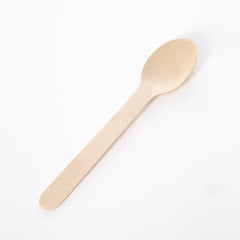 Birch Spoon Biodegradable Disposable Wooden Spoon Customized Eco-Friendly-10pack*100pcs/carton