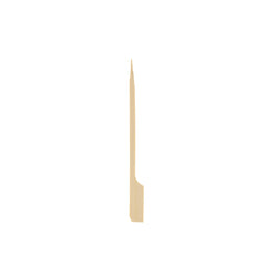 3.5″ Natural Flat Bamboo Kebab Bamboo Skewer Bamboo Gun Skewers Wholesale-50pack*100pcs/carton