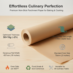 Jumbo Roll Natural Kraft PE Coated Paper | 457mm Width | 1000m Length