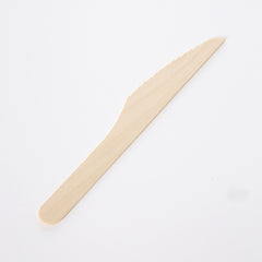 Disposable Wooden Knife Natural Biodegradable Wooden Knife Eco-friendly Compostable Knives-10pack*100pcs/carton