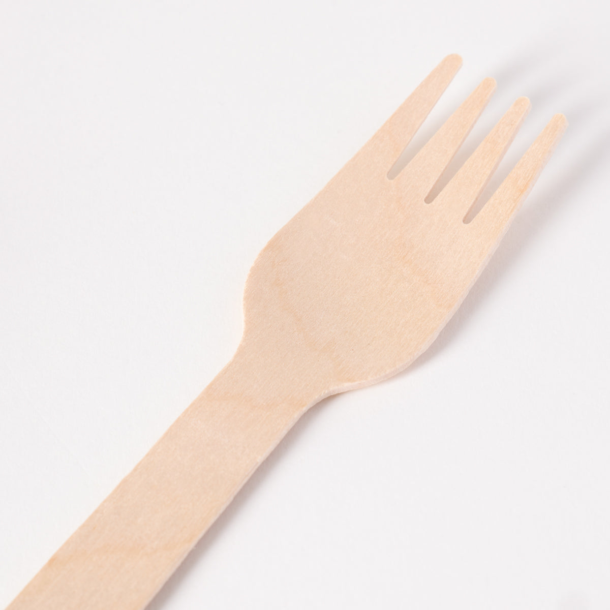 Birch Fork Disposable Wooden Fork Eco-friendly Compostable Fork Wooden Cutlery Natural Biodegradable-10pack*100pcs/carton