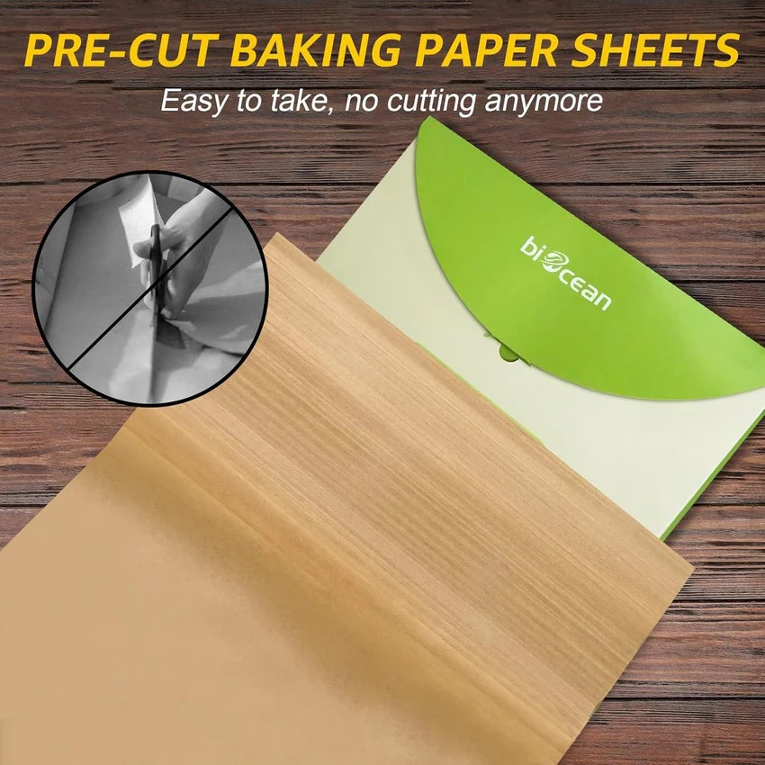 16" x 24" Full Size Heavy Duty Non-Stick Baking Parchment Paper / Pan Liner Sheet - 100 PCS/Pack