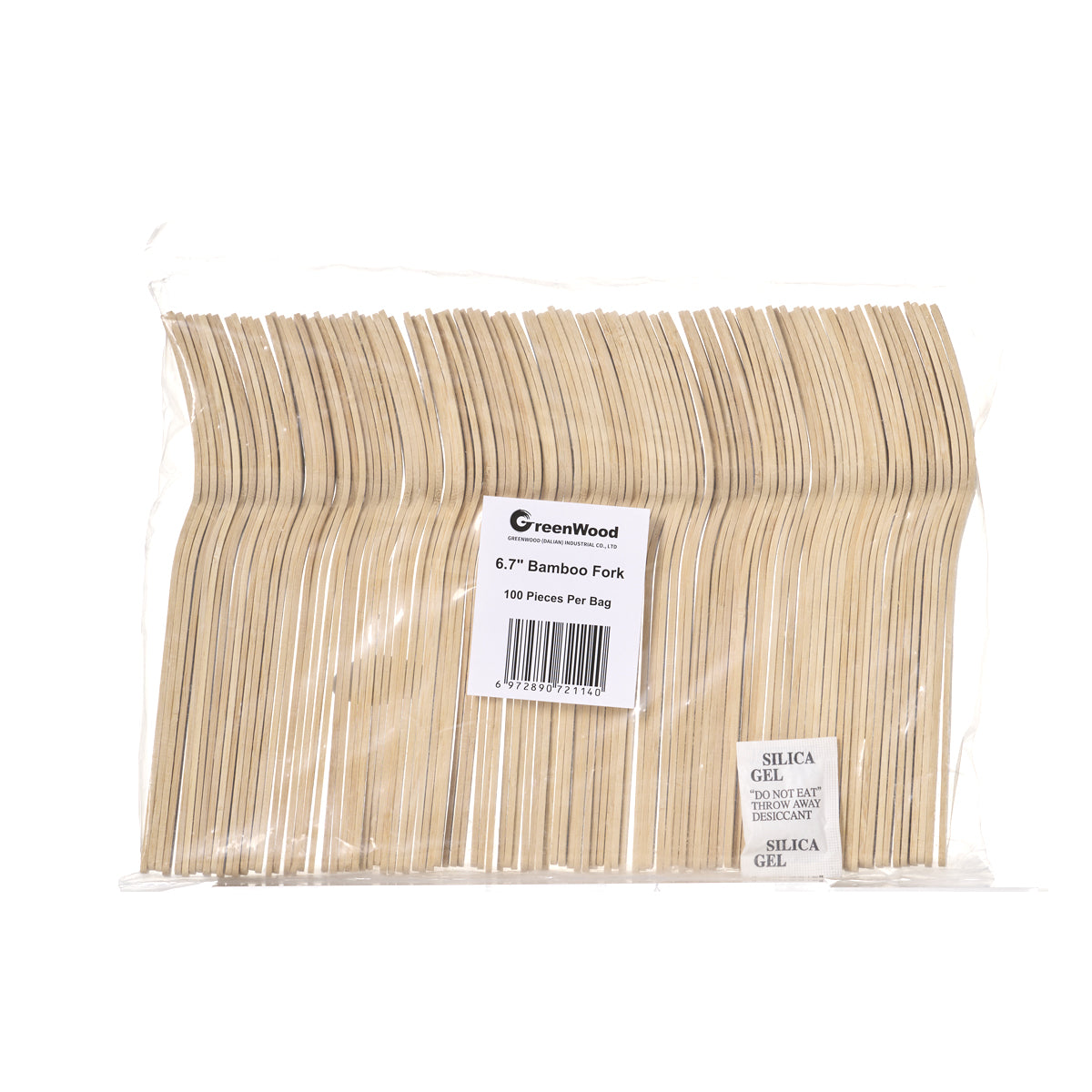 Disposable Bamboo Fork Biodegradable Bamboo Fork-10pack*100pcs/carton