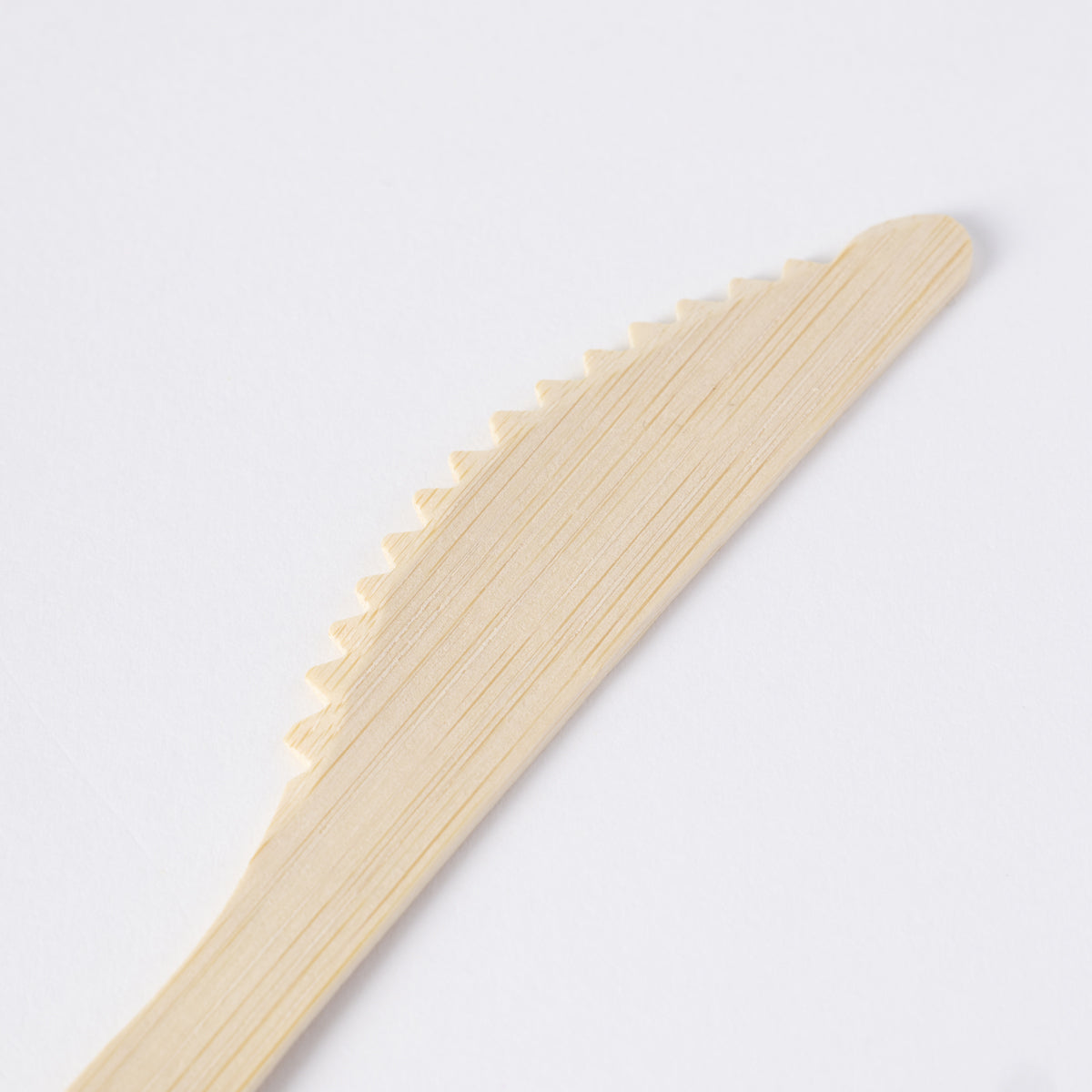 Disposable Bamboo Knife for Take-out Bamboo Serrated Table Knife Wholesale Manufacturer-10pack*100pcs/carton