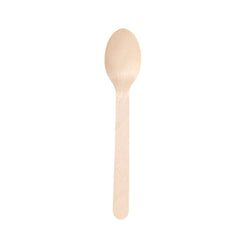 Birch Spoon Biodegradable Disposable Wooden Spoon Customized Eco-Friendly-10pack*100pcs/carton